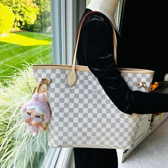Louis Vuitton Neverfull MM Damier Azur Pink - Picture 12 of 16